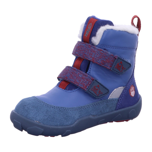 Affenzahn 01683-30052 Winterstiefel Leder Winty Wal Blau, Grau - Bild 1