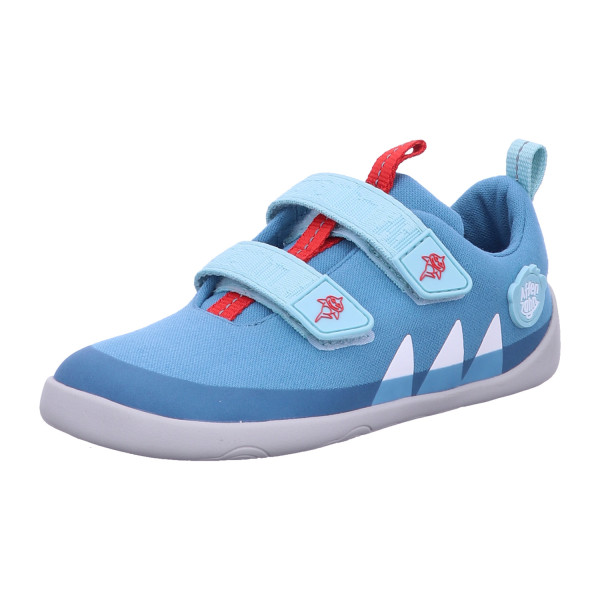Affenzahn 00391 30211 Halbschuh Baumwolle Lucky Hai Blau - Bild 1