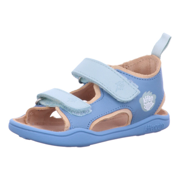 Affenzahn 01394 30211 Sandale Leder Airy Hai Blau - Bild 1
