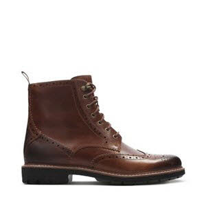 Clarks 261271907 Batcomb Lord DARK TAN LEA - Bild 1