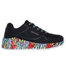 Skechers 314088L BKMT UNO LITE - SUBTLE LOVE Schwarz