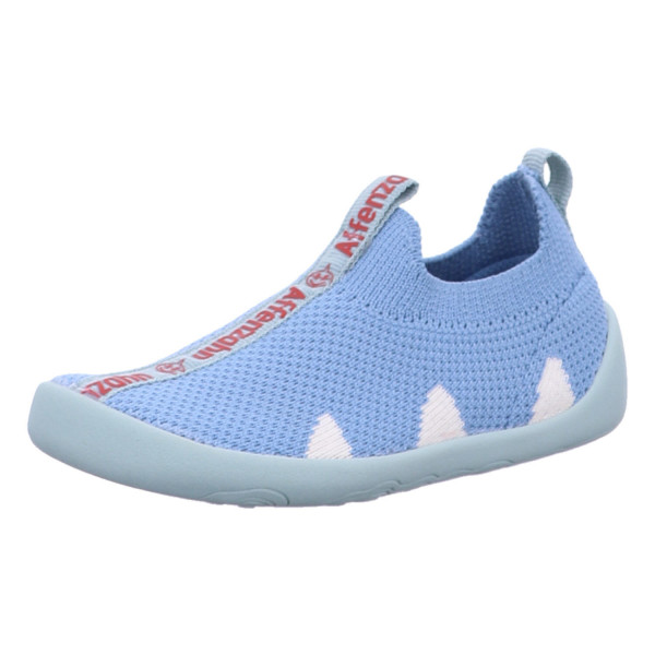 Affenzahn 01397 30211 Hausschuh Knit Flinky Hai Blau - Bild 1