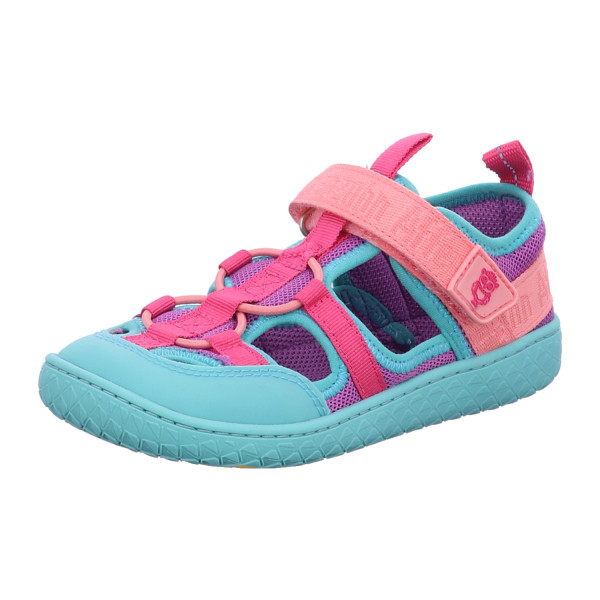 Affenzahn 01636-40147 Sandale Vegan Roughy Eule Türkis, Lila - Bild 1