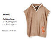 Playshoes 340072 Poncho Wildtiere braun - Bild 1