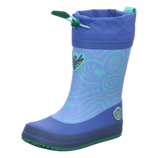 Affenzahn 01685 30052 Gummistiefel Vegan Puddly Paradiesvogel Blau, GrÂn - Bild 1