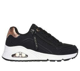 Skechers 310554L BKRG UNO GEN1 - ZIP AND STRIDE Schwarz