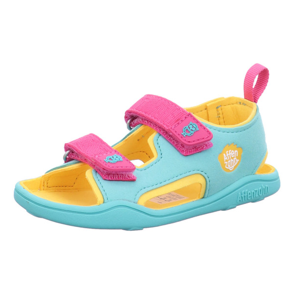 Affenzahn 00392 30003 Owl Sandal Microfibre Airy Turquoise - Bild 1