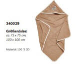 Playshoes 340029 Kapuzentuch Wildtiere braun - Bild 1