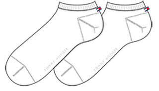 Tommy Hilfiger 343024001 300 TH WOMEN SNEAKER 2P white