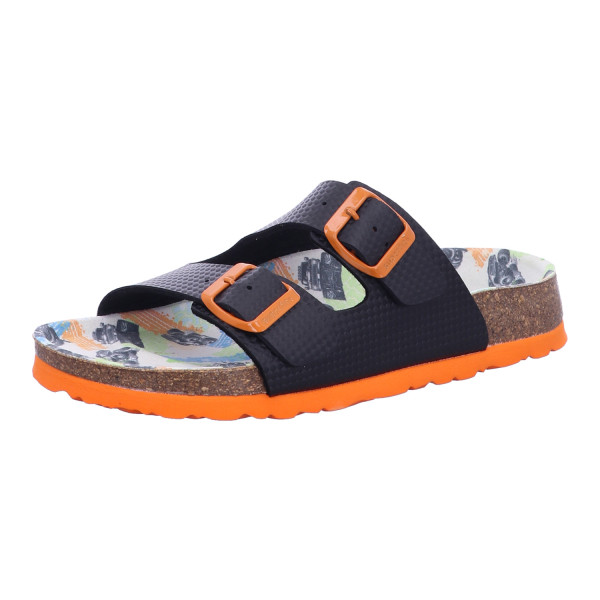 Superfit 1-800111-0080 FUSSBETTPANTOFFEL SCHWARZ/ORANGE - Bild 1