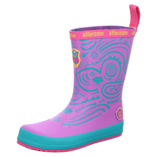 Affenzahn 01638-40147 Gummistiefel Vegan Plashy Eule Lila - Bild 1
