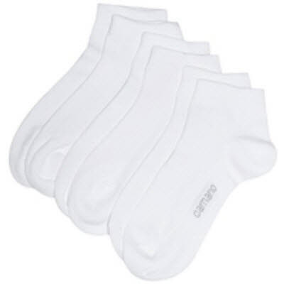 Camano 3514-01 Damensocke Silky weiss