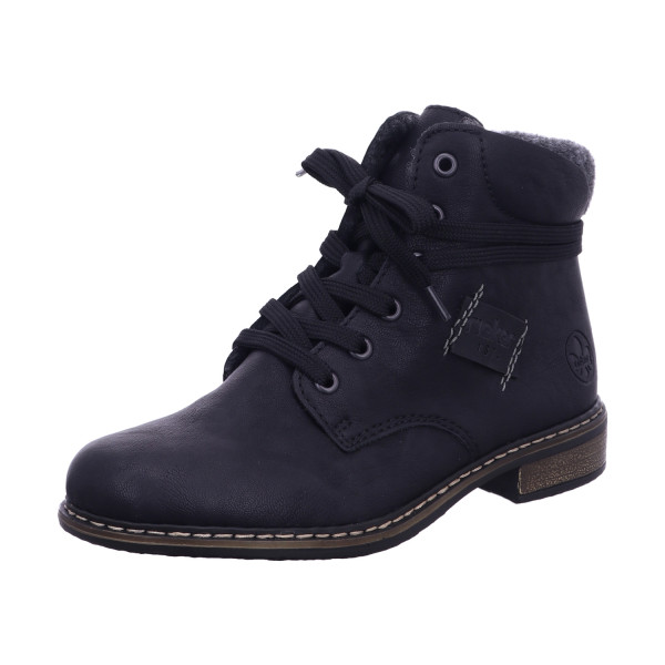 Rieker 71222 01 HWK Damen Stiefel schwarz/anthrazit - Bild 1