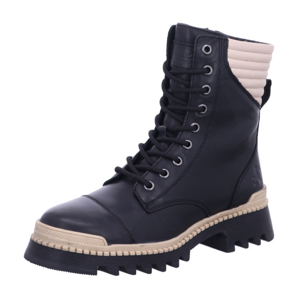 Mustang 8095501 94 Damen Schnuerstiefelette schwarz/beige - Bild 1