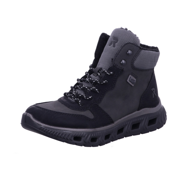 Rieker M6023 45 schwarz/anthrazit/st - Bild 1