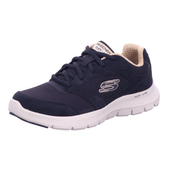 Skechers 232237 BLK Leather Overlay Knit Lace-Up S Schwarz - Bild 1