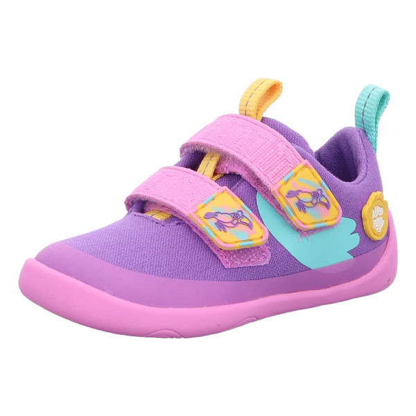 Affenzahn 00391 40120 Halbschuh Baumwolle Lucky Kreativ Tukan Türkis, Lila - Bild 1