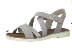 Jana 8-8-28115-28-253 Da.-Sandalette LT.GREY SUEDE - Bild 1